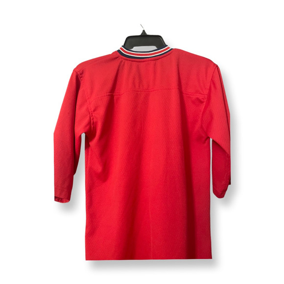 Major League St. Louis Cardinals Baseball Jersey V-Neck 3/4 Sleeves Red Boys L - Picture 5 of 8